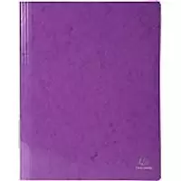 Image of Exacompta Iderama Flat Bar Folder 380812B Glossy coated card 24 (W) x 32 (H) cm Purple 2 Packs of 5