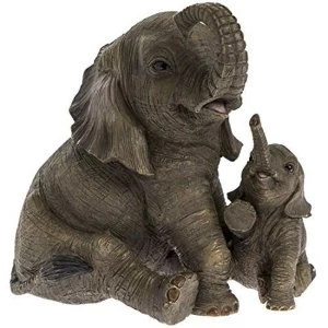 Image of Elephant With Calf Figurine By Lesser & Pavey