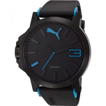 Image of Mens Puma PU10294 ULTRASIZE 50 - Black blue Watch