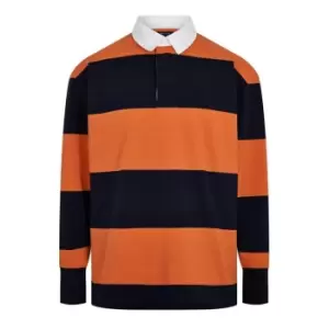 Image of Gant Striped Rugger Shirt - Orange