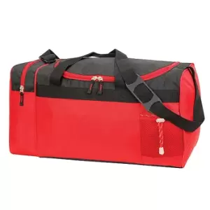 Image of Shugon Cannes Sports/Overnight Holdall / Duffle Bag (33 Litres) (One Size) (Red/Black)
