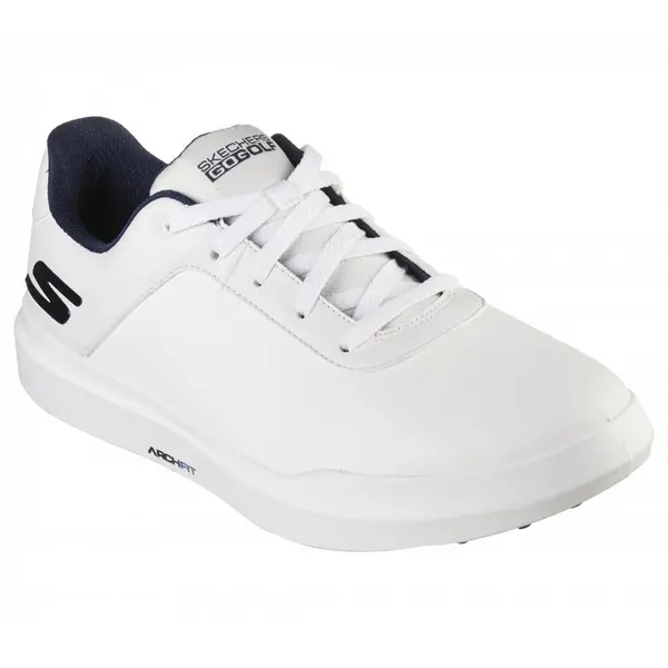 Image of Skechers GO GOLF DRIVE 5 Golf Shoes - White/Navy - UK7