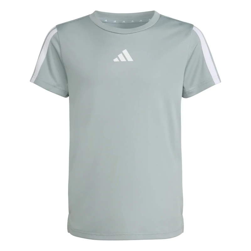 Image of Girl's jersey athletic top adidas Train Essentials 3 Stripes Vert Female 13/14 ans