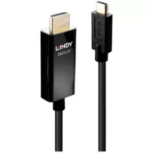 Image of LINDY Cable USB-C plug, HDMI-A plug 2m Black 43292 USB-C screen cable