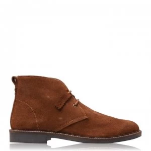 Image of Farah Vintage Briggs Desert Boots - Camel Tan Suede