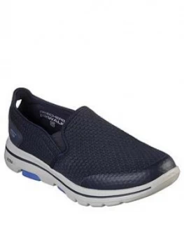 Image of Skechers Gowalk 5 Slip On Trainers - Navy