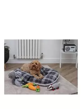 Image of Zoon Grey Tuffearth Recycled Fleece Oval Cushion - Xxl