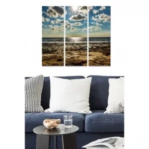 Image of MDF3898244 Multicolor Decorative MDF Painting (3 Pieces)