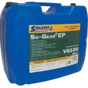 Image of Solent Lubricants Plus 20LTR So-Gear Plus EP High Performance Gear Oil