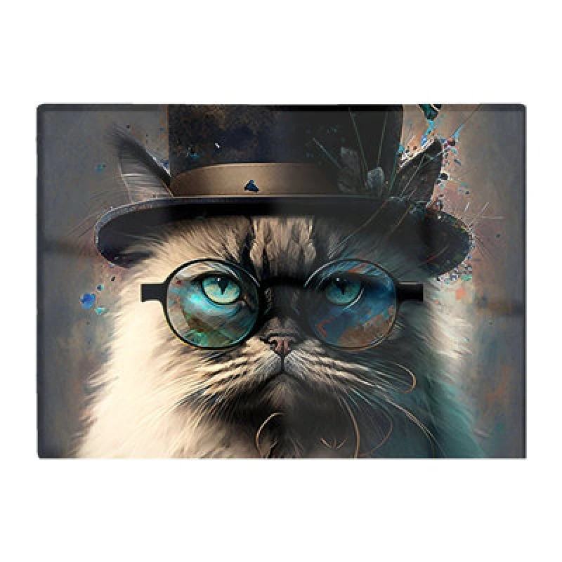 Image of Warren Reed Designer Birman Cat Face Splashart Chopping Board