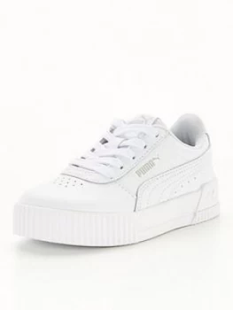 Image of Puma Carina Childrens Trainers - White