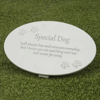 Image of Thoughts of You Resin Memorial Plaque - Dog