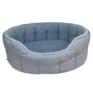 Image of P&L Premium Bolster Dog Bed Grey XL