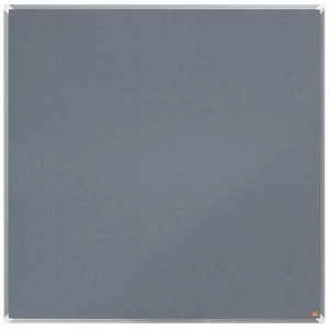 Image of Nobo Premium Plus Grey Felt Notice Board 1200x1200mm