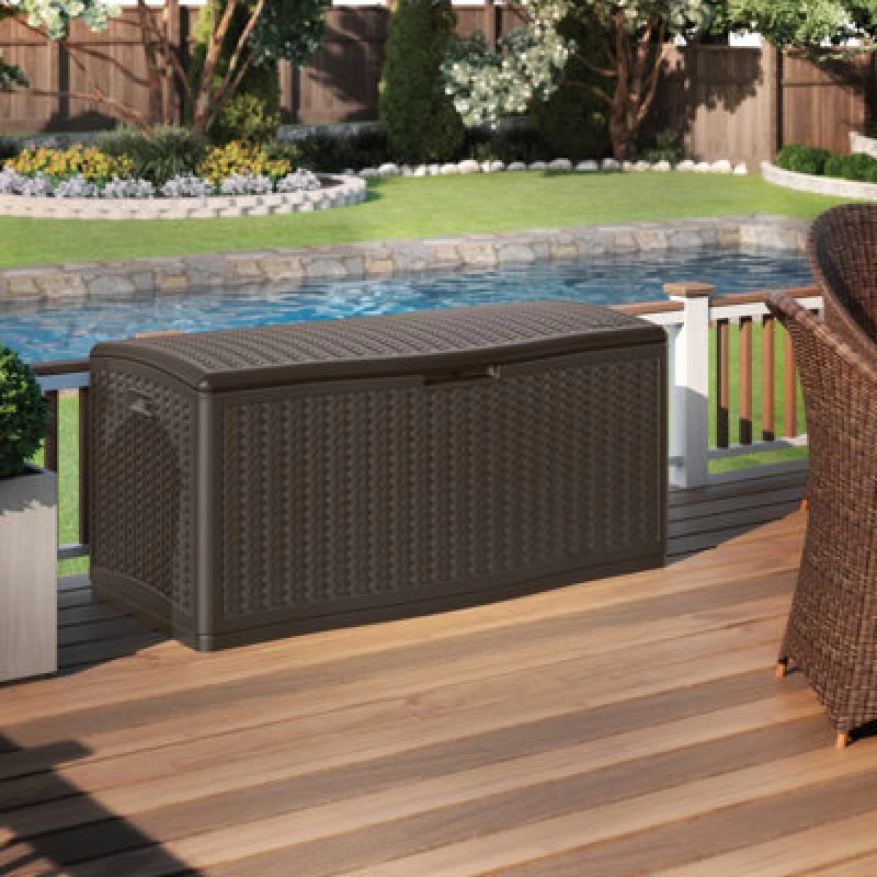 Image of Suncast Minnesota 469L Storage Box - Java Brown, Brown BMDB12000