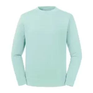 Image of Russell Unisex Adults Pure Organic Reversible Sweatshirt (L) (Aqua)