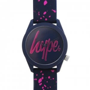 Image of Hype Silicone Strap Watch - Navy/Pink