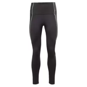 Image of Reebok Workout Ready Ribbed High-Rise Leggings Womens - Black