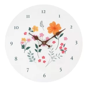 Image of Botanical Floral MDF Wall Clock