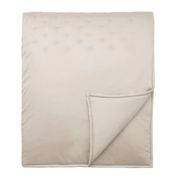 Image of Himeya Stitched Quilt Throw - STONE