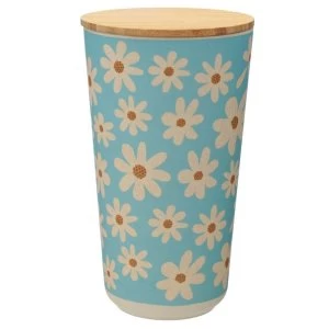 Image of Daisy Bamboo Composite Large Round Storage Jar