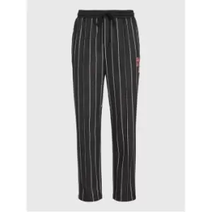 Image of Tommy Jeans Tjm Pinstripe Ethan Track Swtpnt - Black