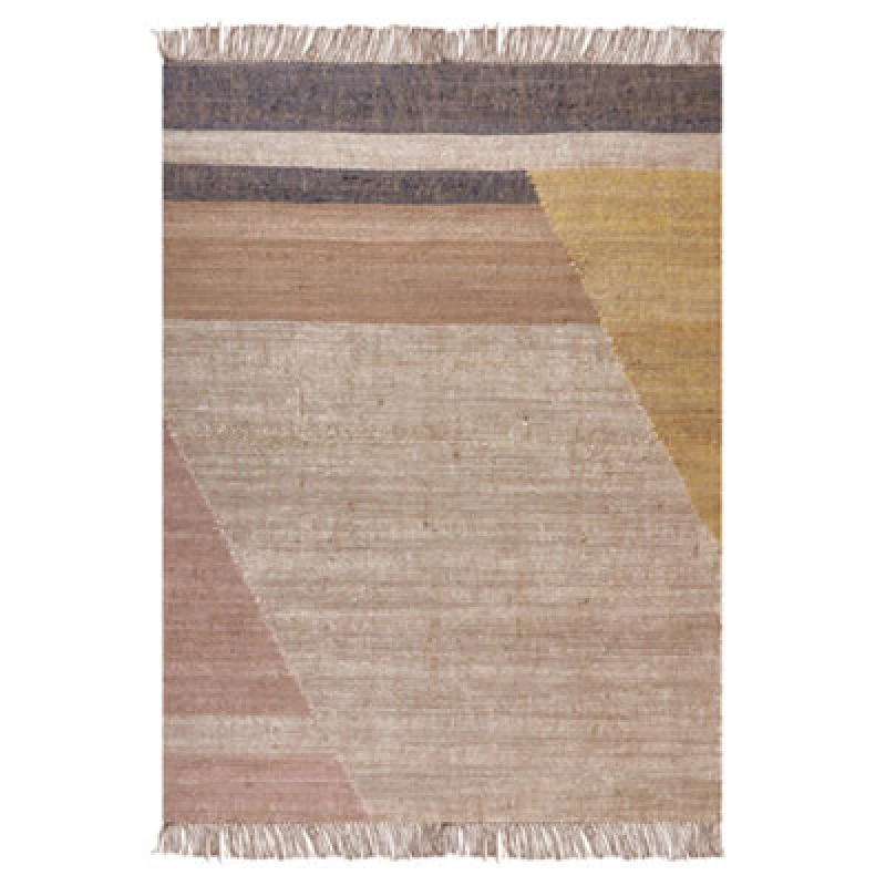 Image of Beliani Rug Samlar Brown 140 X 200 Cm Jute