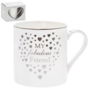Image of Heart Birthday Mug Friend