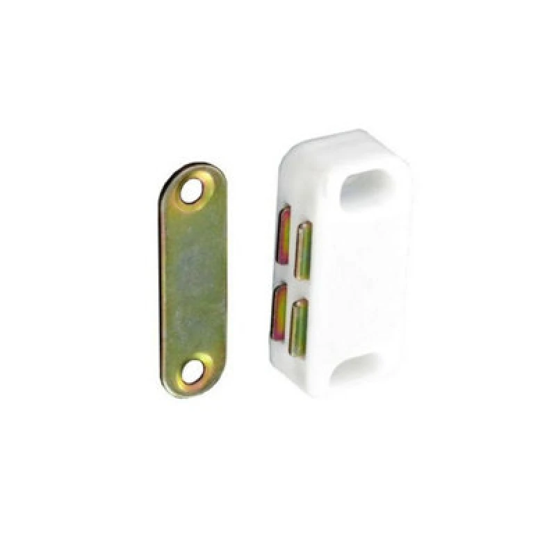 Image of Securit Magnetic Catch White/gold (One Size)