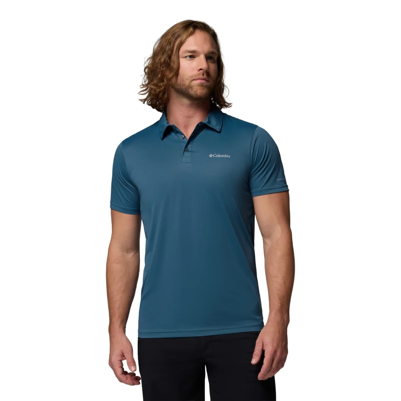 Image of Columbia Short-Sleeve Polo Shirt Mens Blue male Small