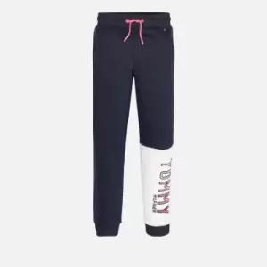 Image of Tommy Hilfiger Girls Colorblock Tommy Sweatpants - Desert Sky Colorblock - 10 Years
