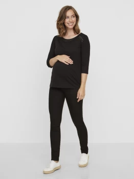 Image of Maternity Black Slim Fit Jeans - 14