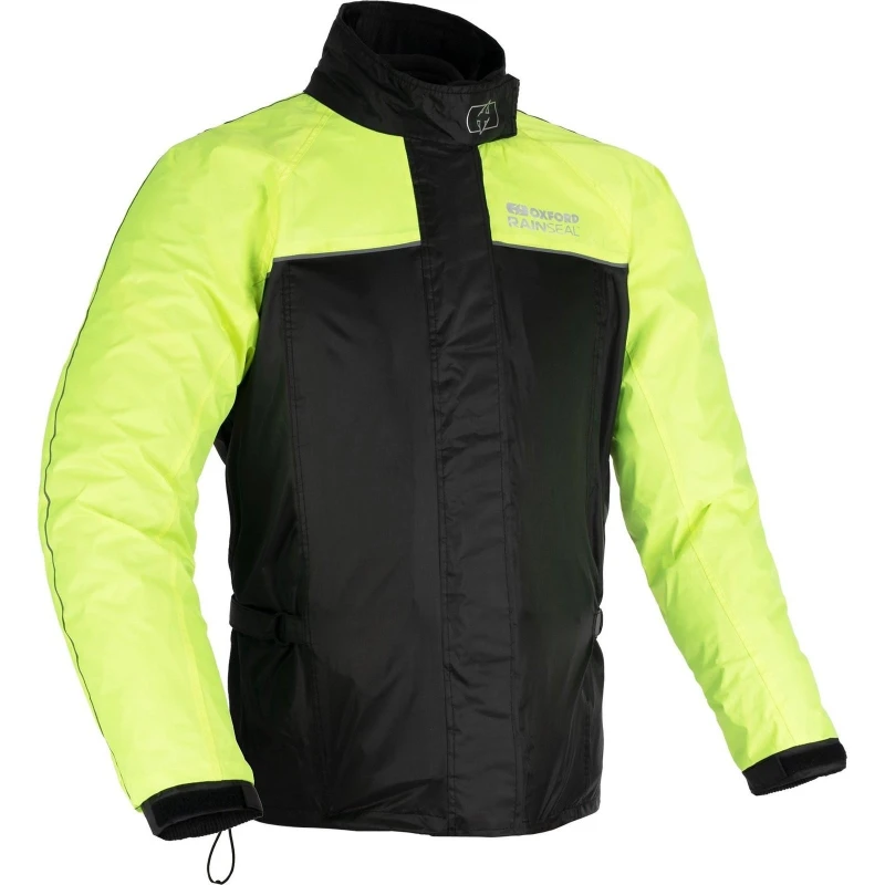 Image of Oxford Rainseal Motorcycle Over Jacket L Black Fluo Black Fluo