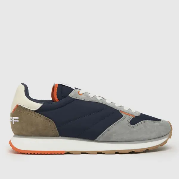 Image of HOFF track & field delos trainers in grey & navy Grey/Navy UK 8 (EU 42)