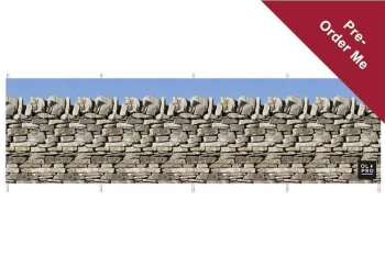 Image of OLPRO Stone Wall 5 Pole Windbreak Wooden poles