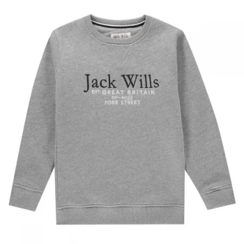 Image of Jack Wills Crew Neck Sweatshirt - Grey Heather
