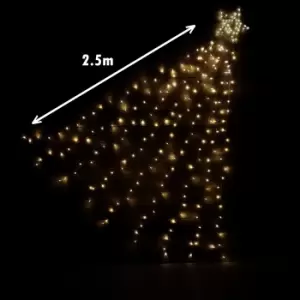 Image of 2.5m Indoor Outdoor Shooting Star 247 Warm White LED Multifunction Christmas Decoration