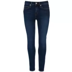Image of Calvin Klein Jeans Mid Rise Skinny Jeans - Blue