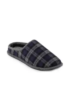 Image of Wool Check Mule Slipper