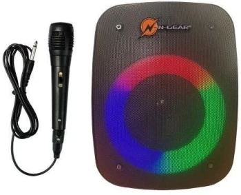 Image of N-Gear Let's Go Party LPG4 Portable Bluetooth Speaker with Mic - Black