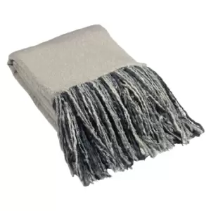 Image of Mala Faux Mohair Throw Grey