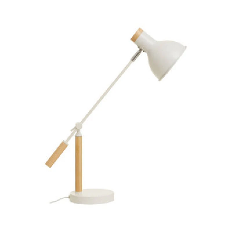 Image of Orsina Matte White Table Lamp, Easy To Assemble Bedside Table Light, Eco-Friendly Lamp For Table Living Room