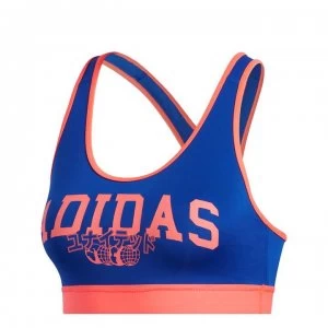Image of adidas Womens Believe This Hack Bra - Royal/Pink