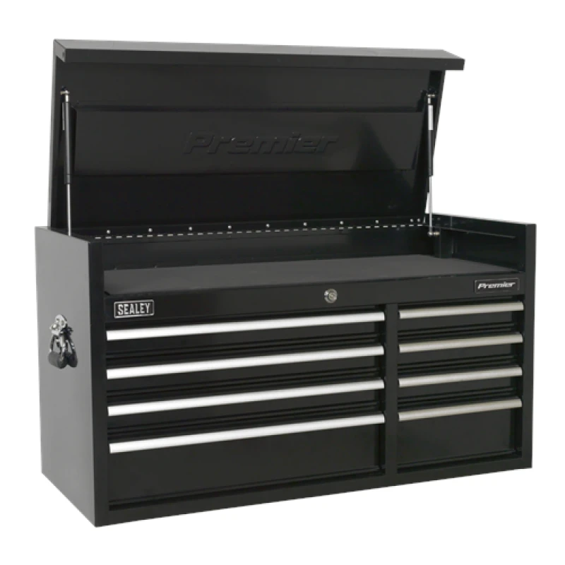 Image of Sealey Premier Topchest 8 Drawer 1040mm Heavy-Duty Black PTB104008