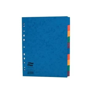 Image of Europa Nature Future A4 225gm2 Genuine Premium Pressboard Dividers Assorted Colours Pack of 10