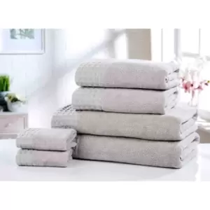 Image of Rapport Home Furnishings Retreat 550gsm Towel Bale - 6 Piece - Silver