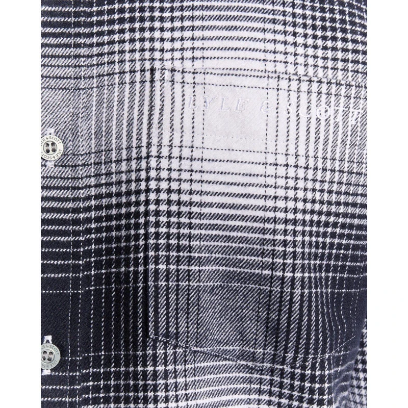 Image of Lyle and Scott Mens Flannel Long Sleeve Patterned Shirt Patterned Shirt - Long Sleeve S Multi 55004999350