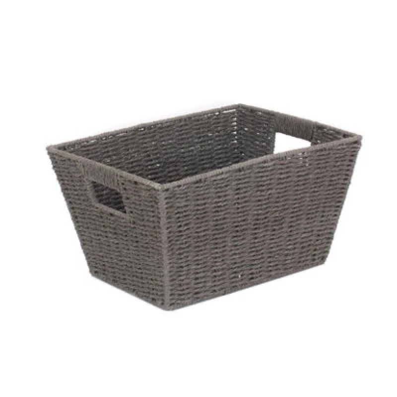 Image of Red Hamper Pt167 Paper Small Grey Paper Rope Deep Tray