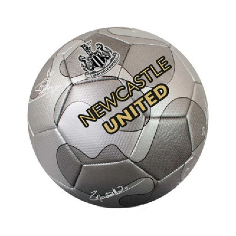 Image of Newcastle United Fc Camo Signature 32 Panel Football Silver (5)