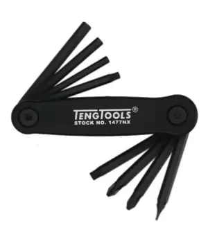 Image of Teng Tools 1477NX 8 Piece Hex, TX & Screwdriver Assorted Key Set